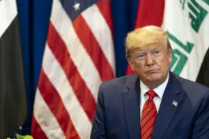 #UNGAPresident Donald J. Trump participates in a bilateral meeting with Iraqi President Barham Salih Tuesday, September 24, 2019, at the Lotte New York Palace in New York City. (Official White House Photo by Shealah Craighead). Original public domain image from Flickr