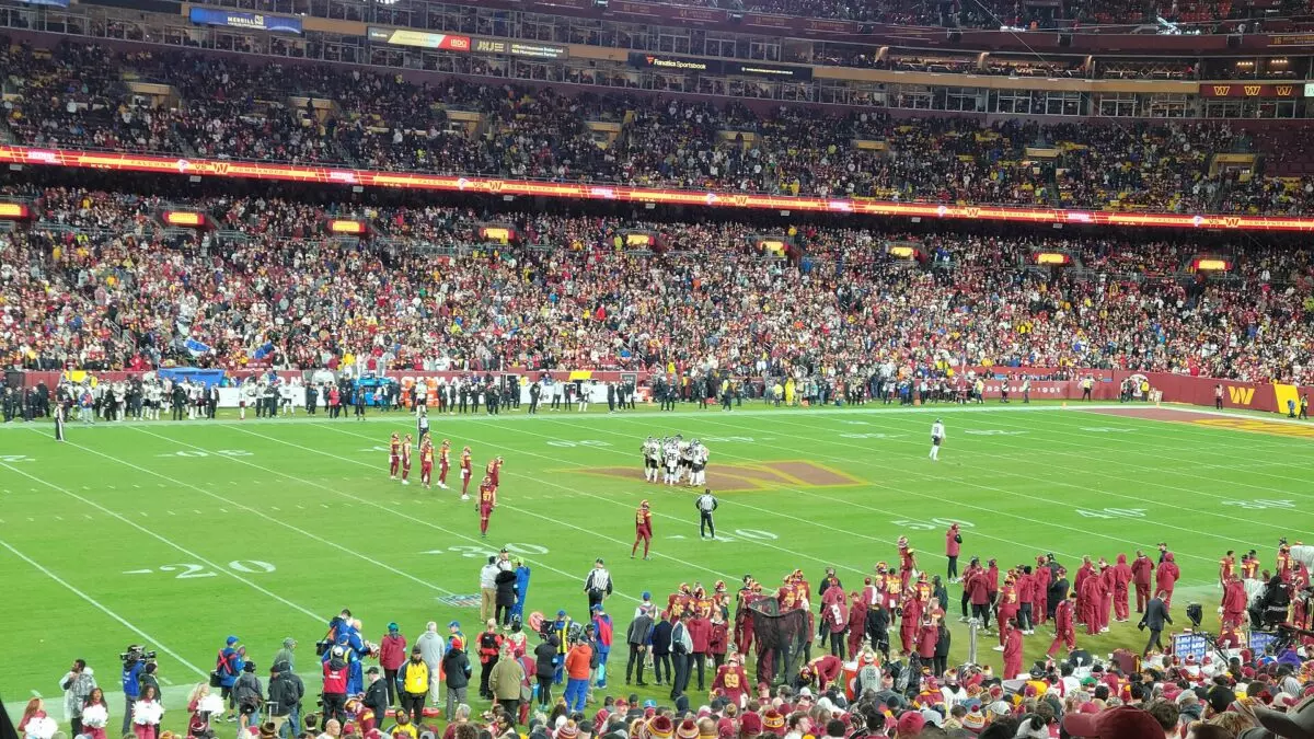 Description English: Atlanta Falcons at Washington Commanders NFL game on December 29, 2024 Date 29 December 2024, 23:25:55 Source Own work Author Dissident93